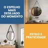 Espelho Redondo Adnet com Alça 60cm Kit com 2 Unidades para Sala Hall Quarto - 5