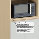 Ver imagem 6 de Paneleiro 100% MDF 4 Portas com Espaço para Micro-ondas 70cm Aura Luciane Móveis
