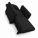 Ver imagem 5 de Sofá Cama Solteiro 1 Lugar 175cm Daiana Suede Preto Império Decor