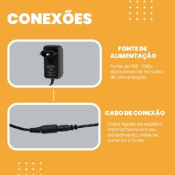 Espelho Redondo Decorativo com Led Branco 60cm para Banheiro Quarto Sala - 6