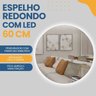 Espelho Redondo Decorativo com Led Branco 60cm para Banheiro Quarto Sala - 3