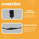 Ver mais imagens de Espelho Decorativo Redondo com Led 60cm Parte Traseira de Parede para Banheiro Quarto Sala