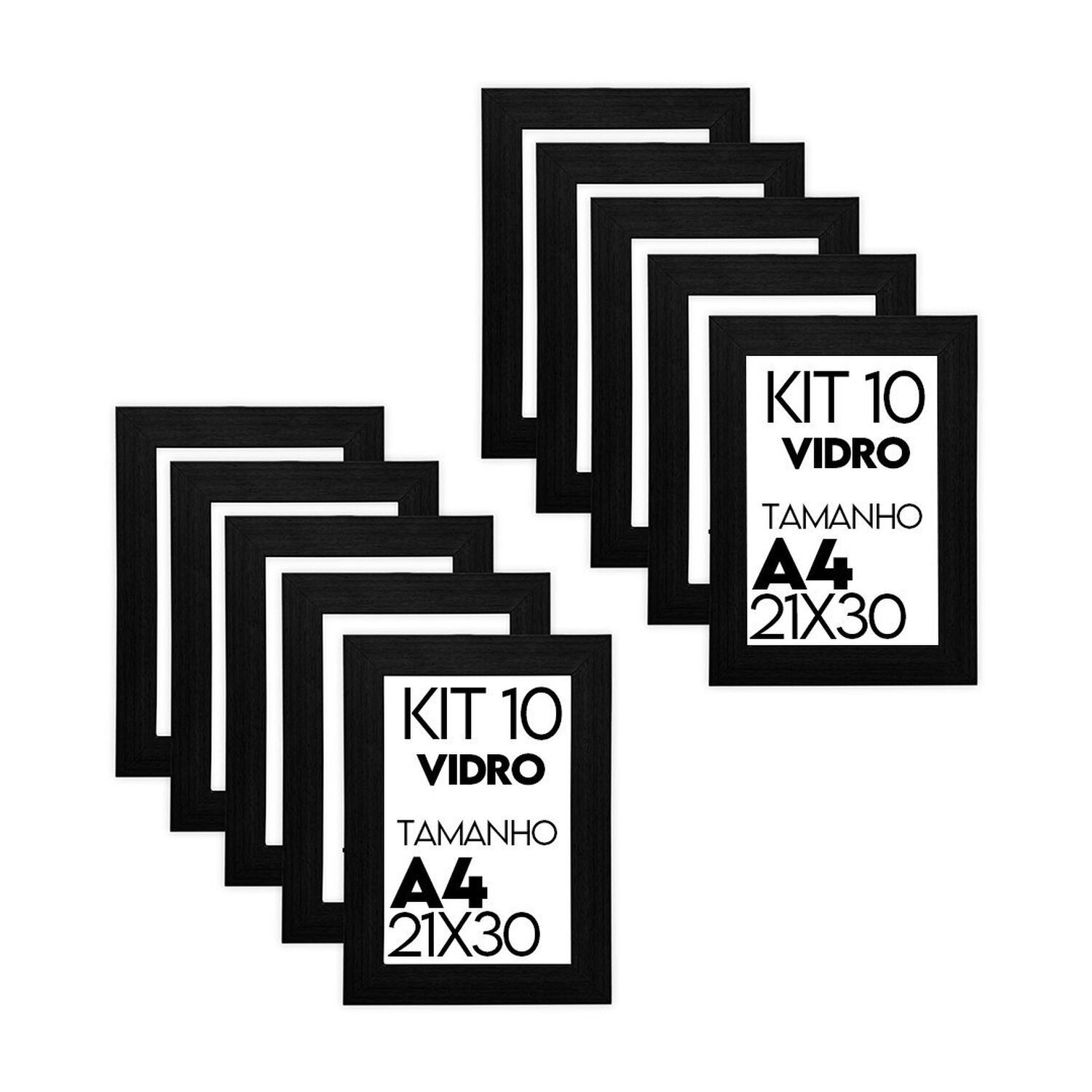 Porta Retrato de Vidro 21x30cm Kit com 10 Unidades Lembrancinha de Festa - 2