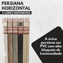 Ver mais imagens de Persiana Horizontal Pvc 25mm Block Luxo 120larg X 220alt Cinza - Quarto/sala/ Escritório/cozinha/lav