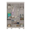 Ver imagem 4 de Guarda Roupa Infantil Ternura 4 Portas 2 Gavetas MDP Off White Multimóveis