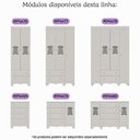 Ver imagem 6 de Guarda Roupa Infantil Ternura 4 Portas 2 Gavetas MDP Off White Multimóveis
