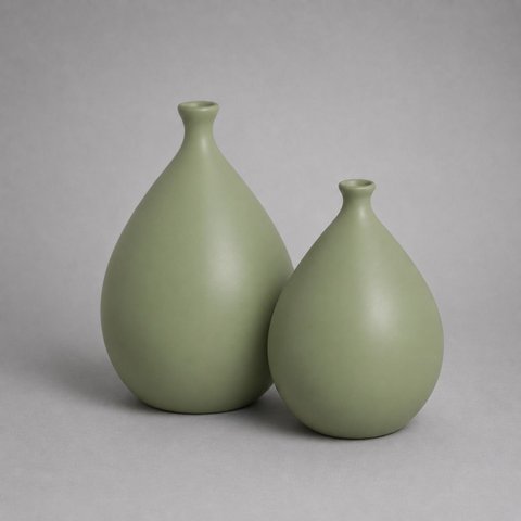 Vaso Mimo Vaso Decorativo Gr de Ceramica para Sala e Mesa Pistache