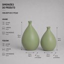 Ver imagem 2 de Vaso Mimo Vaso Decorativo Gr de Ceramica para Sala e Mesa Pistache