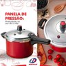 Panela de Pressão 3 Litros Antiaderente Fechamento Externo + Descanso de Panela Quadrado Madeira 14, - 8