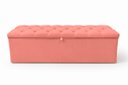 Ver imagem 5 de Kit Cabeceira com Baú Mirage Capitonê 195 cm Suede Rose - Biselo'S Decor