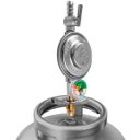 Ver imagem 1 de Regulador Registro de Gás de Cozinha Doméstico com Monômetro Vazão 1kg/h | Aliança