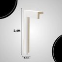 Ver imagem 2 de Acabamento Lateral Moldufama 25 Mm 250br Branco