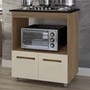 Ver imagem 5 de Balcão para Cooktop Elisa 2 Portas MDP 75cm Savana Off White Moblis