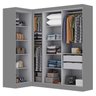 Guarda-roupa Modulação de Canto com Puxadores Mdf Paris - 7