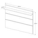 Ver imagem 4 de Rack com Painel para TV até 60 Polegadas Pés em Madeira Maciça MDF 194CMX160CM Vivare Bege