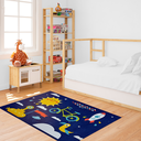 Ver imagem 1 de Tapete Infantil de Atividades para Quarto 100cm X 140cm Antiderrapante Bicicleta