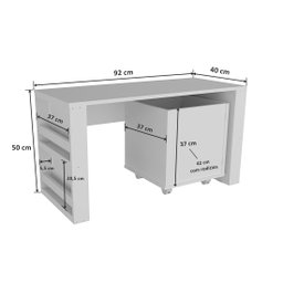 Rack com Baú Porta Carrinhos e Livreiro Caleb + Cadeira Eiffel Azul 100% Mdf Woodcore - 4
