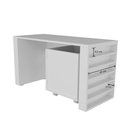 Ver imagem 5 de Rack com Baú Porta Carrinhos e Livreiro Caleb + Cadeira Eiffel Azul 100% Mdf Woodcore