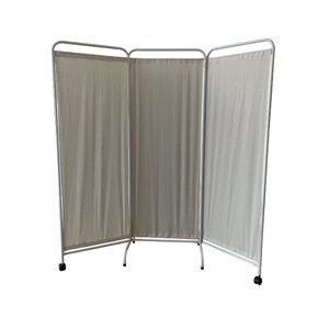 Biombo Triplo Esmaltado Algodão Cru 180x200cm