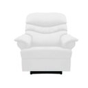 Ver imagem 2 de Poltrona Reclinável Manual Suede Branco