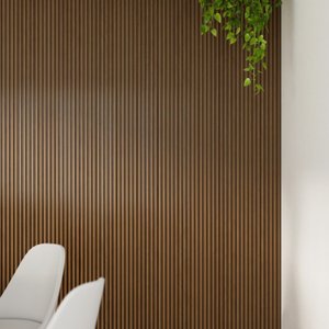 Painel Ripado de Poliestireno 12cm X 12mm X 2,85m Slin Canis (cx 6,606m²/ 19 barras)