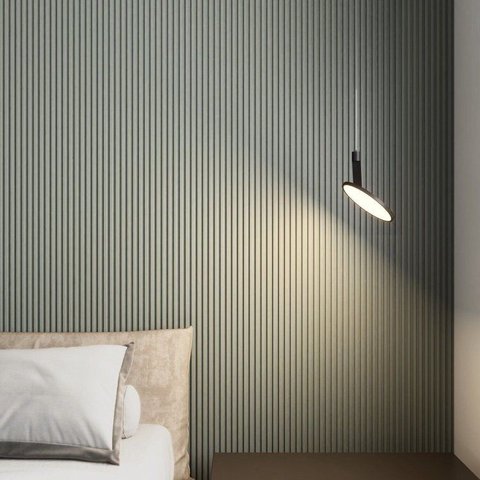 Painel Ripado de Poliestireno 12CMX12MMX2,85m Slin Lira Cinza Pix Revestimentos