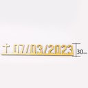 Ver imagem 1 de Letreiro para Lápide com Nome e Datas - Letra de Forma no Filete