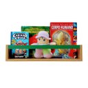 Ver imagem 2 de Nicho Organizador de Livros Brinquedos Quarto Infantil Prateleira Livreiro Mdf Madeira 55cm:verde