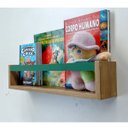 Ver imagem 4 de Nicho Organizador de Livros Brinquedos Quarto Infantil Prateleira Livreiro Mdf Madeira 55cm:verde