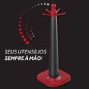 Ver imagem 3 de Suporte para Utensílios de Silicone Ichef Polishop - Red |Red Ichef