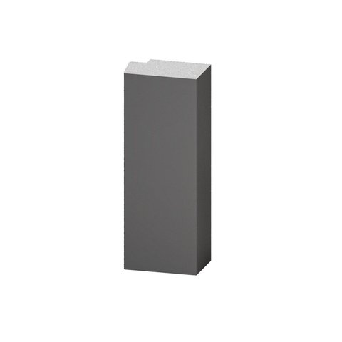 Acabamento Painel Ripado de Poliestireno 3,2CMX21MMX2,85cm Wide Lira Branco/Cinza Pix Revestimentos