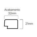 Ver imagem 2 de Acabamento Painel Ripado de Poliestireno 3,2cm X 21mm X 2,85cm Wide Lira