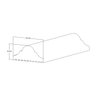 Boiserie Rodameio de Poliestireno 41mm X 18mm X 2,40m - 3