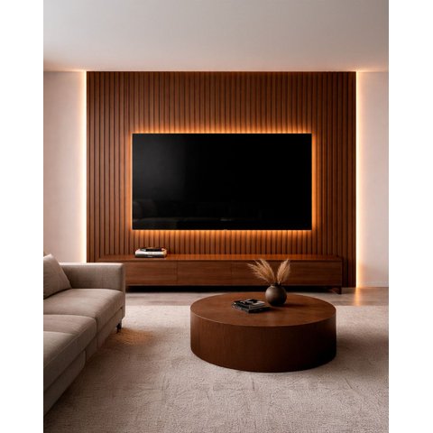 Painel Ripado de Poliestireno 10cmX21mmX2,85m Wide Canis