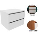 Ver imagem 2 de Gabinete de Banheiro 60 Cm com 2 Gavetas Joana Branco