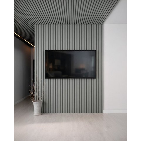 Painel Ripado de Poliestireno 10cmX21mmX2,85m Wide Lira 