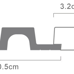 Painel Ripado de Poliestireno 10cm X 21mm X 2,85m Wide Lira - 4