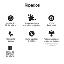 Painel Ripado de Poliestireno 10cm X 21mm X 2,85m Wide Lira - 5