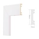Ver imagem 2 de Guarnição de Poliestireno Frisada 7cm x 15mm x 2,40m Branco Pix-Revestimentos