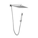 Ver imagem 1 de Ducha Chuveiro Gás Solar com Desviador 20x20 Slim de Parede Inox Cromado Metal Premium Pmx