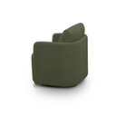 Ver imagem 5 de Poltrona para Sala de Estar Dakota Decorativa Verde Pés Giratório