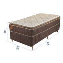 Ver imagem 4 de Cama Box Solteiro (box + Colchão) 88x188x63 Bali Prorelax Molas Ensacadas Pillow Top Turn Free