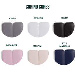 Cabeceira King Modulada Arredondada Cama Box Corino Marfim - 7