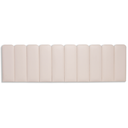 Cabeceira King Modulada Arredondada Cama Box Corino Marfim - 3