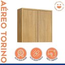 Ver mais imagens de Cozinha Completa Modulada Torino com 2 Balcões e 2 Aéreos Bege/Cinamomo/Off White