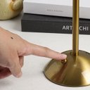 Ver imagem 3 de Lumianaria de Mesa Abajur 3 Tons Led Controle de Intensidade Bateria Recarregavel Usb Quarto Cabecei