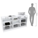 Ver imagem 7 de BALCÃO CAIXA LADO DIREITO M229.2021.B (LOJA, COMÉRCIO) MUNDI MOVEIS