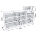 Ver imagem 2 de BALCÃO CAIXA LADO DIREITO M229.2021.B (LOJA, COMÉRCIO) MUNDI MOVEIS