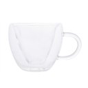 Ver imagem 2 de Conjunto 2 Xícaras 250ml Parede Dupla Borossilicato Flor