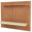 Ver imagem 3 de Painel Ripado para Tv 65 Pol 2 Gavetas 223cm Baraka D03 Freijó Off White - Lyam Decor
